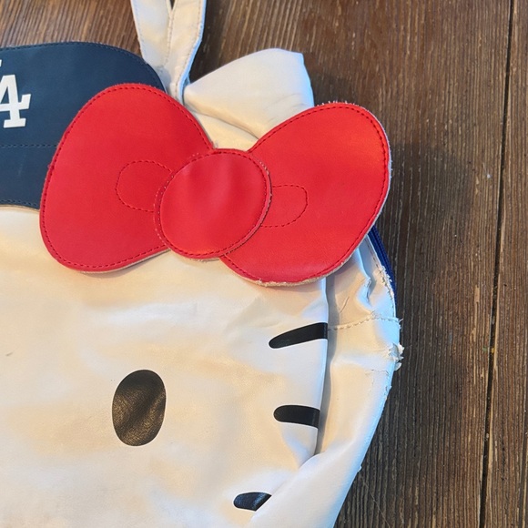 Hello Kitty White and Red Dodgers Tote Bag MLB - Picture 7 of 13
